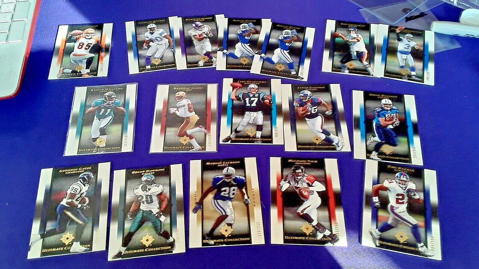 16 dif 2005 upper deck ultimate collection /gold #/50 brian dawkins MICHAEL VICK