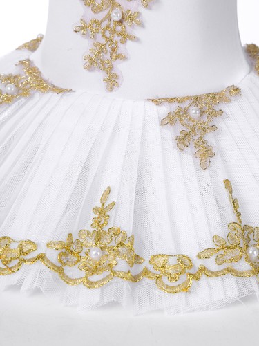 Girls Sparkly Ballet Dance Tutu Dress Swan Lake Dancewear Performance Costume - 第 10/60 張圖片