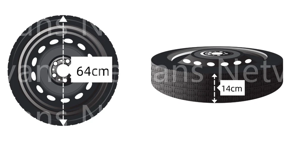 Ruotino di Scorta 18" per ALFA ROMEO GIULIA con Cric, Chiave, Guanti e Sacca - Imagen 2 de 4