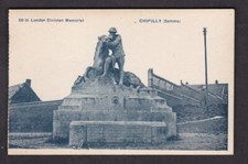 WW1 Somme CHIPILLY 59th London Division Memorial postcard
