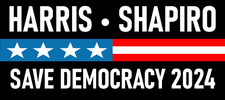 Harris Shapiro 2024 Sticker Vote Kamala Harris Josh Shapiro Big 4x9 Sticker
