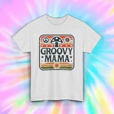Groovy Mama T-Shirt | Retro Hippie Style Tee | Peace and Love Graphic