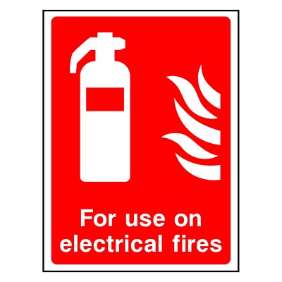 Zur Verwendung auf Elektrofeuern Schild oder Aufkleber | FEQP0015