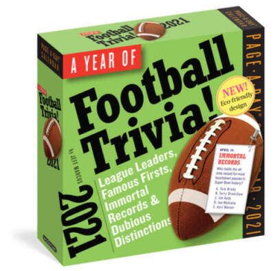 Year of Football Trivia Page-A-Day Calendar 2021 - Calendar - GOOD