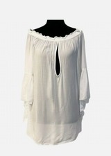 Sample Spell & the Gypsy Collective Designs Bell Sleeve Tunic White Sz 10 AU (M)