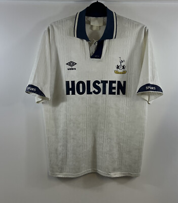 ウェア Tottenham 1991/93  Uniform 1991/93 Tottenham Hotspur Home Shirt (XL) 8/10 – Greatest Kits