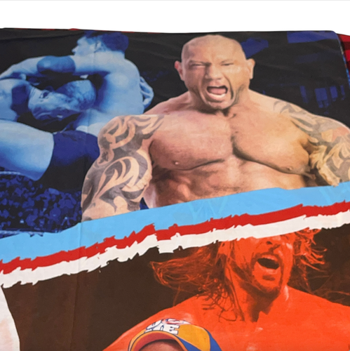 WWE Wrestling Twin Comforter Bettlaken Decke John Cena Triple H Batista - Bild 3 von 18