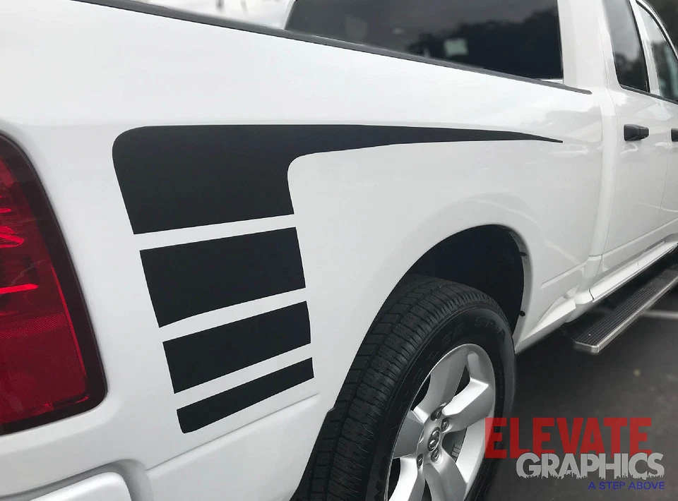 For Dodge Ram 1500 Stripes Raceway Side And Hood Graphics Vinyl Decals 2009-2018 - Изображение 3 из 4
