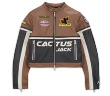 Jordan X Travis Scott Cactus Jack Brown Womens Jacket Size Small