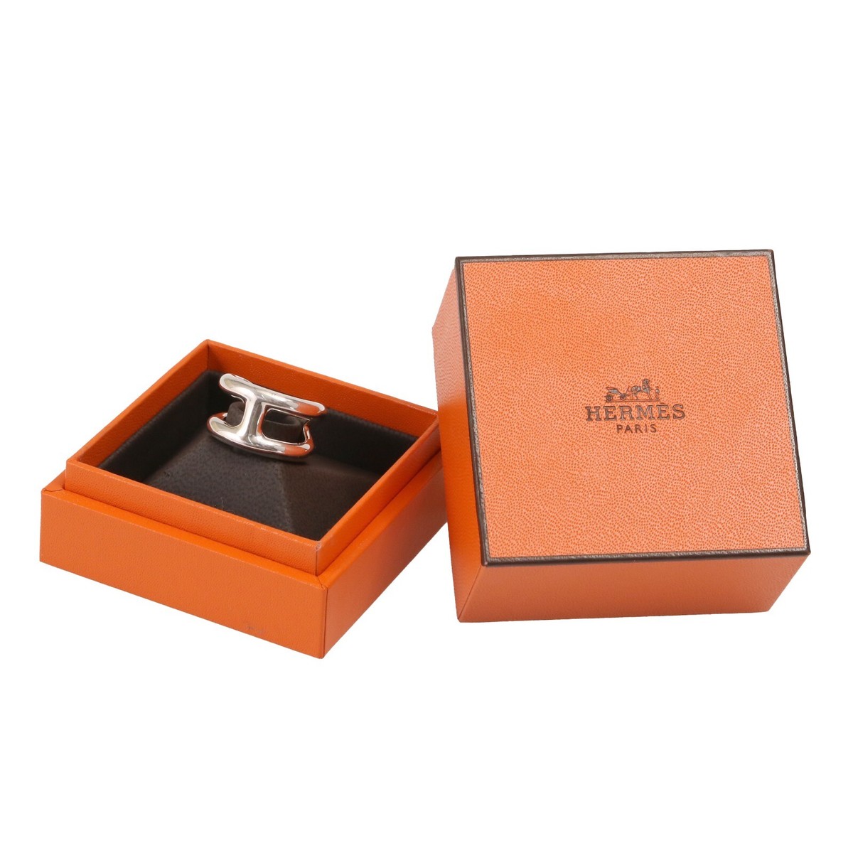 HERMES Ring Osmose PM Silver925 H102539B 00048 Silver Size