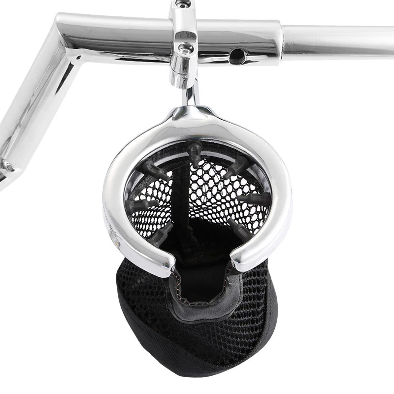 Portavasos universal para manillar de motocicleta de metal con cesta de malla para Harley Foto 3 de 4