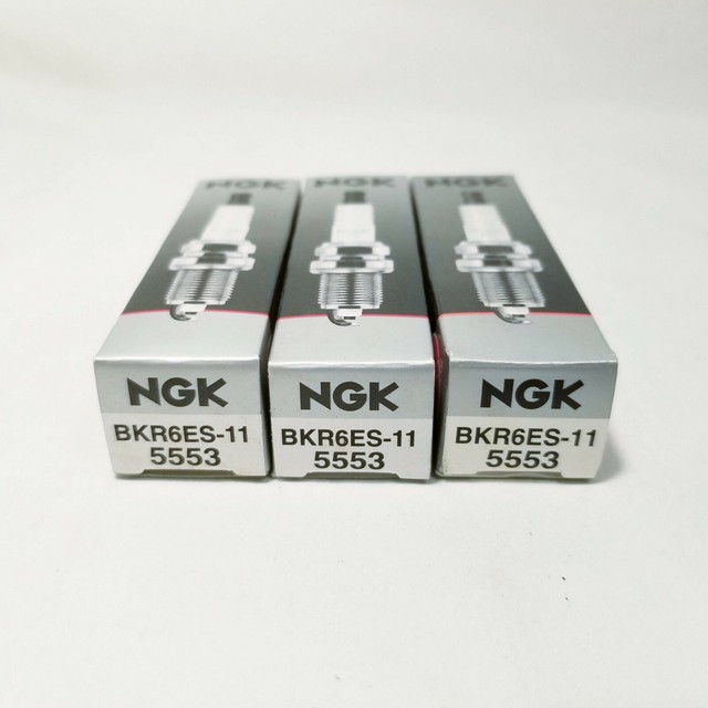 3 Pack NGK Spark plug BKR6ES11 Stock 5553 eBay