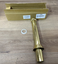 Signature Hardware HL-4354-12-NF-PB 12" L tailpiece tube w nut & washer "READ"