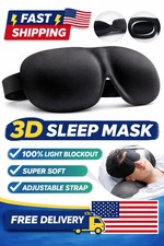 3D Sleep Mask Memory Foam Eye MaskLight Blocking Blindfold Travel Soft Eye Cover