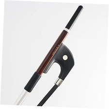 Upright Double Bass Bow Half Size German Model Brazilwood Stick 1/2 Black
