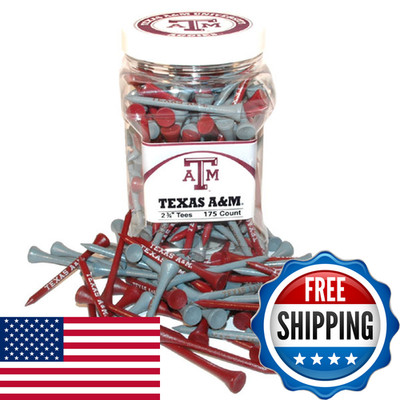 Team Golf Ncaa 2-3/4 Golf Tees 175 Pack Regulation Size Multi Team Colors 23451