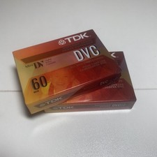 TDK DVC Mini-DV 60 2-Pack Blank Tapes Digital Video Cassettes DVC60 BRAND NEW