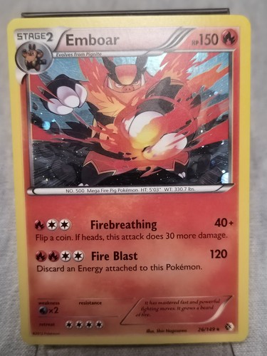 Pokemon - Emboar Cosmos Holo - 26/149 - BW Boundaries Crossed - Promo Card