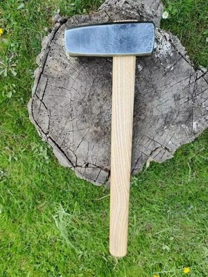 Hand Forged Rounding Blacksmith Hammer 3lb Tool Steel Japanese Hammer Bladesmith