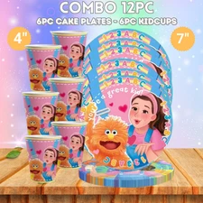 Miss RACHEL PARTY SUPPLIES BIRTHDAY DECORATION BALLOON TABLEWARE SWIRL DISPlaY