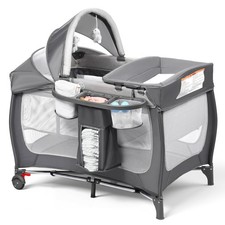 Corral Para Bebe 4 En 1 Con Cambiador Y Bolsa De Viaje Para Infantes Pro