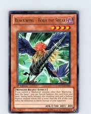 Yu-Gi-Oh TCG Blackwing - Bora The Spear DP11-EN002 1st Edition Rare Card LP-NM