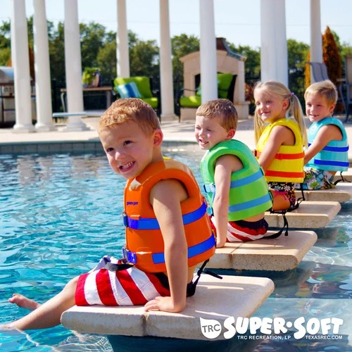 TRC Recreation Super Soft Child Life Jacket Swim Safety Vest, X Small (Open Box) image 6