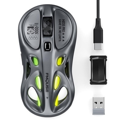 Wireless Gaming, Tri-Mode 2.4G/Dual Bluetooth/Wired, Ergonomic, Hollow Lightw...