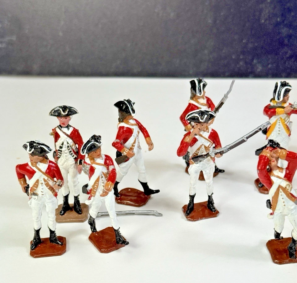 18 Risley Toy Soldiers British Redcoats American Revolution Miniatures - Image 4 of 4