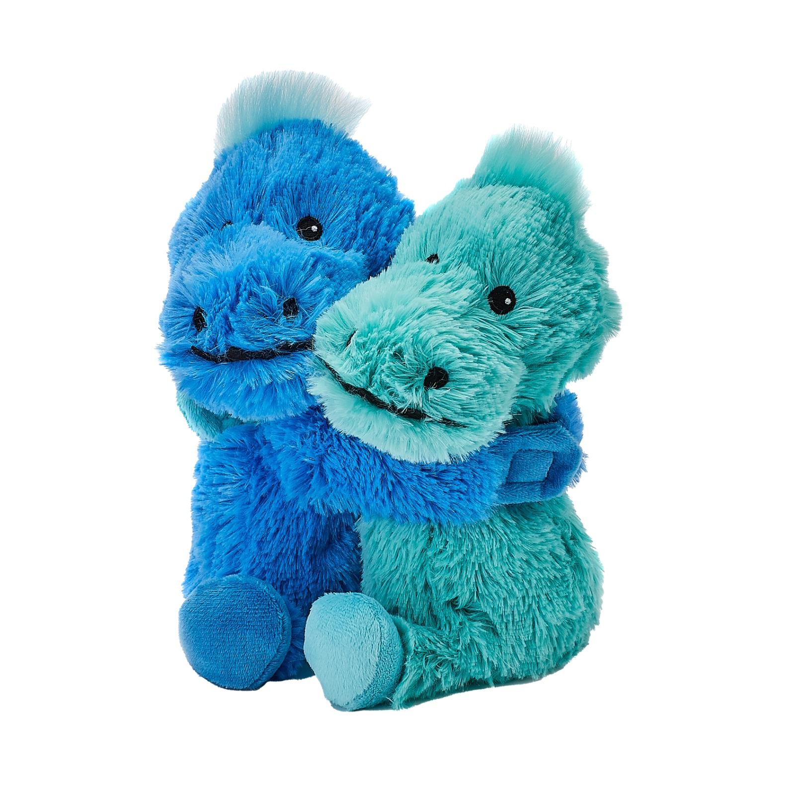 Microwavable Heatable Hot Cold Heat Pack Soft Toys Warm Hugs Pair Dinosaurs 9""