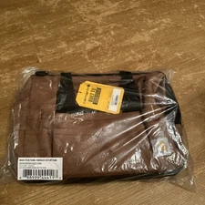 Carhartt Legacy Tool Bag 16-Inch w/ Molded Base, Water Repellent Storage- Brown