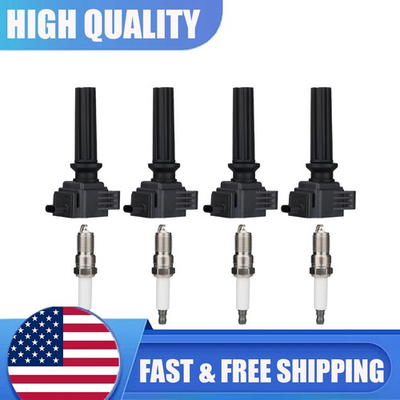 #ad 4PACK UF670 Ignition Coil Pack amp; Spark For 13 17 Ford Fusion Focus Taurus UF670 $36.69