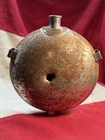 Civil War Confederate CSA Bullet Struck Miracle Canteen with Bullet Impact