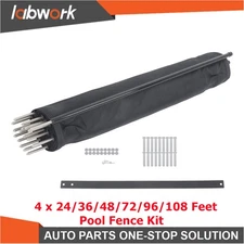 Labwork 4 x 24/36/48/72/96/108 FT Removable Pool Fencing Protects Kids and Pets
