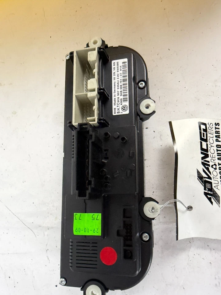 2010 - 2011 Volkswagen GTI A/C Heater Climate Temperature Control Unit OEM - Image 3 of 4