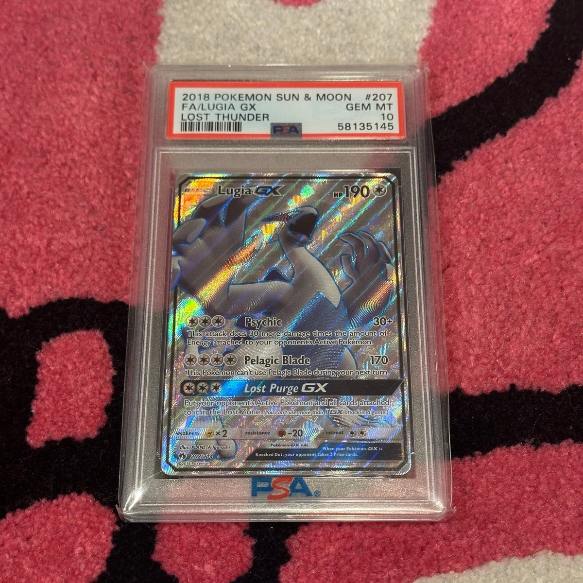 Pokemon Lugia GX #207 Lost Thunder Secret Rare PSA 10 | eBay