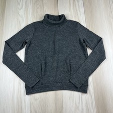 Alo Yoga Clarity Long Sleeve Turtleneck Sweatshirt Women s Size Small Gray