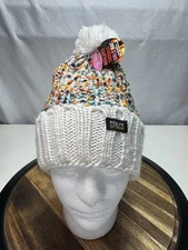 Women’s Polar Extreme Confetti Knit Beanie Hat W Pom Pom One Size