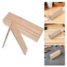 Unfinished Wooden Boards Khaki Color Durable Wood Panels for DIY Artistic Crafts