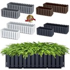 Window Box Flower Pot Planter Boardee Fencycase Rustic Slat Design 2 Sizes 4 Col