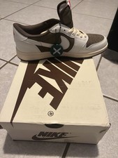 Nike Air Jordan 1 Low OG Travis Scott Brown White Leather Sneakers