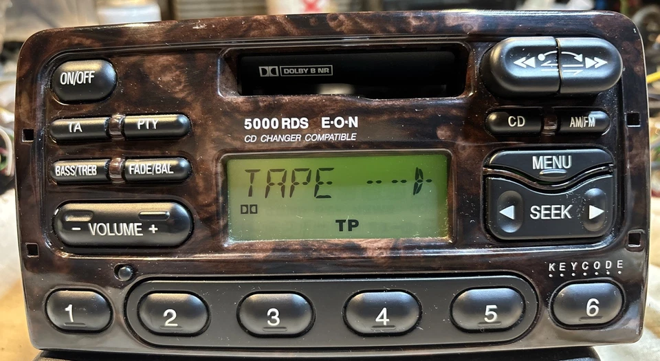 Ford 5000 RDS EON CD Changer Compatible Autoradio 96AP-18K876-BC +Code Holzoptik - Bild 3 von 4