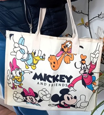 Disney Minnie Mouse Canvas Tasche Niedliches Cartoon Design mittl. Größe