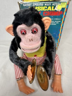 アルプス製のヴィンテージ玩具THE JOLLY DRUMMER CHIMPY アルプス製の