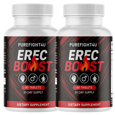 Erec Boost   Maximize Energy, Stamina & Vitality Support Supplements, 2 Bottles