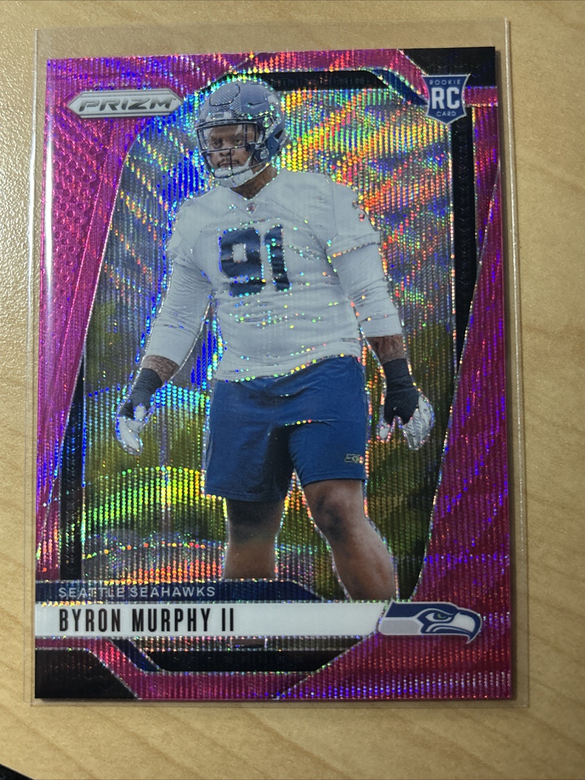 2024 Panini Prizm #317 Byron Murphy II Pink Wave