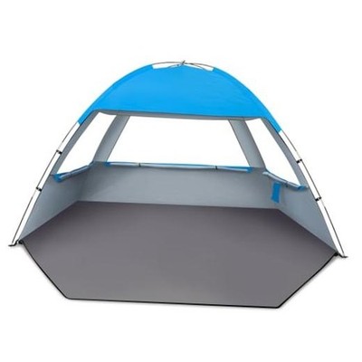 Beach Tent Sun Shelter for 3/4/6/8 Person, UPF 50+ UV 3 Person Sky Blue