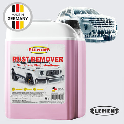 ELEMENT RUST REMOVER | Flugrostentferner mit Wirkindikator pH-neutral | 5 Liter