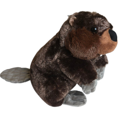 Wild Republic Beaver 12'' Brown Plush Stuffed Animal NWT Eco Friendly Zoo Toy