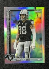 🔥Maxx Crosby Refractor - Topps Chrome Football 2025🔥